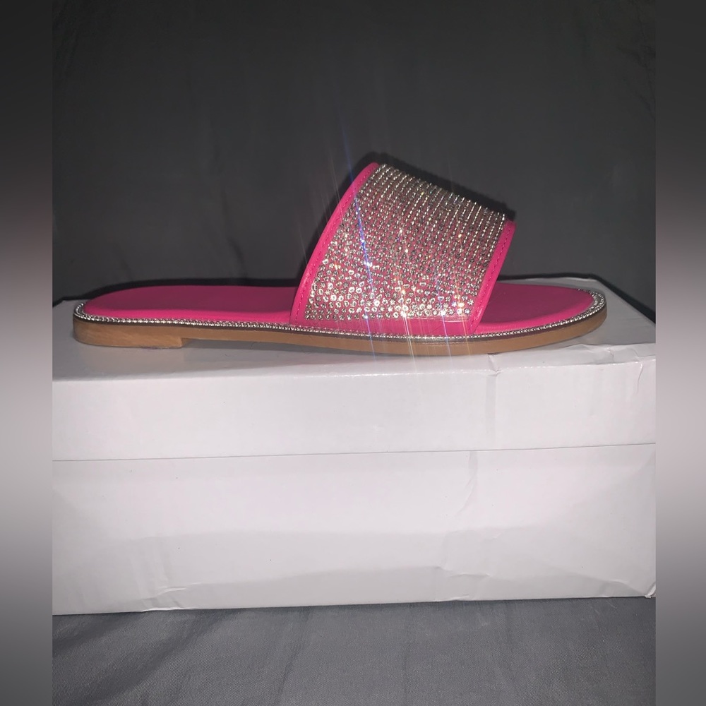 Pink sparkly Sandal shoes